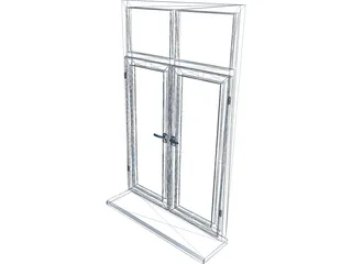 PVC Window 3D Model preview