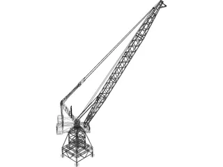 Port Crane 3D Model preview