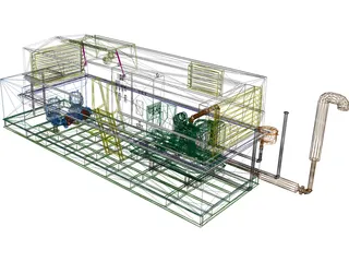 Sub-Grade Pump House 3D Model preview