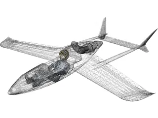Small Turbine Single Seater 3D Model preview