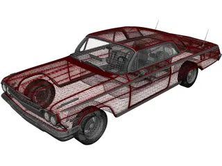 Chevrolet Impala SS (1962) 3D Model preview