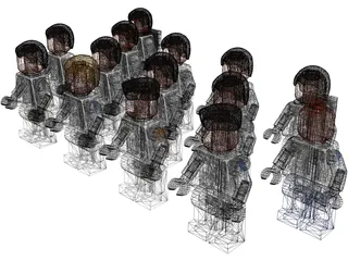 Lego Clone Troopers Mini Figures (2020) 3D Model preview