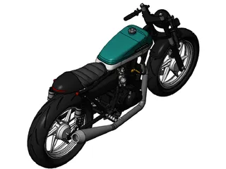 Honda Cafe Racer 3D Model preview