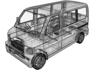 Honda Vamos (2012) 3D Model preview