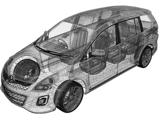 Mazda MPV (2010) 3D Model preview