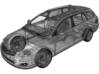 Toyota Avensis Wagon (2006) 3D Model preview