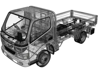 Toyota Toyoace Flatbed (2006) 3D Model preview