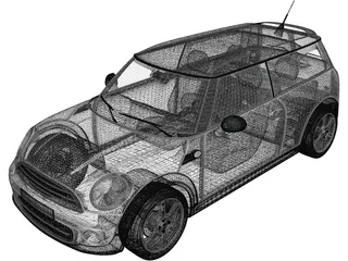 Mini Cooper Clubman (2011) 3D Model preview