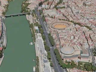 Seville City, Spain (2020) 3D Model preview