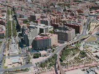 Almeria City, Spain (2020) 3D Model preview