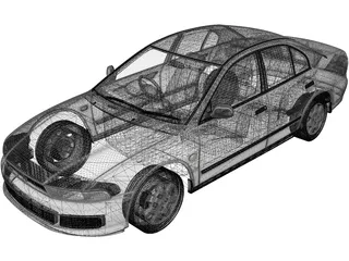 Mitsubishi Galant (1996) 3D Model preview