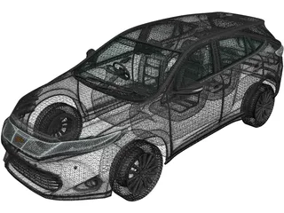 Toyota Harrier (2013) 3D Model preview
