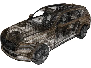 Genesis GV80 (2020) 3D Model preview