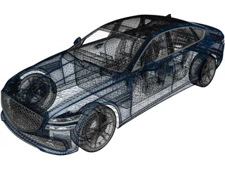 Genesis G80 (2020) 3D Model preview