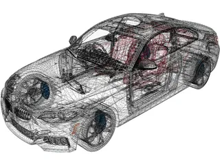 BMW M235i (2015) 3D Model preview