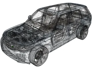 Range Rover Vogue (2013) 3D Model preview
