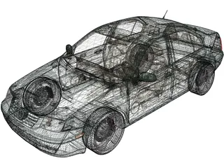 Volkswagen Jetta (2000) 3D Model preview
