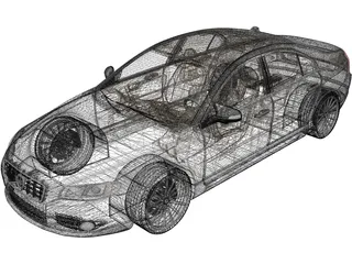 Volvo S80 (2007) 3D Model preview