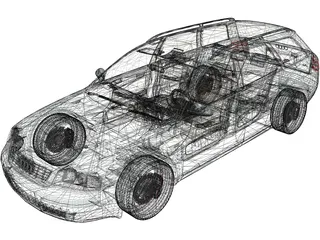 Audi A6 Avant (1998) 3D Model preview