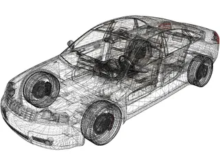 Audi A6 (1998) 3D Model preview