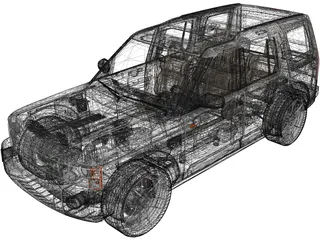 Land Rover Discovery (2005) 3D Model preview