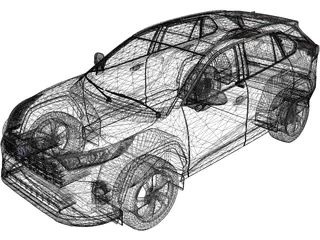Toyota RAV4 Hybrid (2021) 3D Model preview