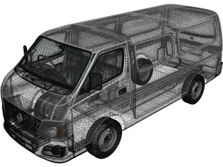 Nissan Urvan PanelVan (2011) 3D Model preview
