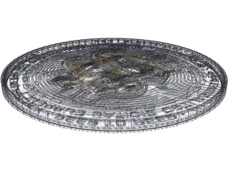 Bitcoin 3D Model preview