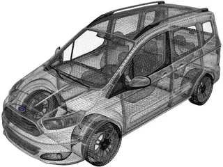 Ford Tourneo Courier (2013) 3D Model preview
