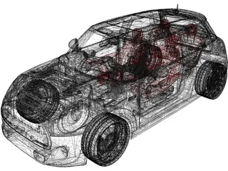 Mini Cooper S (2015) 3D Model preview