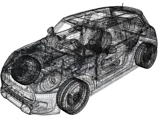Mini Cooper S JCW (2019) 3D Model preview