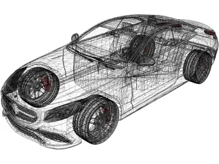 Mercedes-Benz S63 AMG Coupe (2015) 3D Model preview