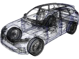 Volkswagen Touareg (2020) 3D Model preview