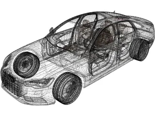 Audi A6 (2012) 3D Model preview