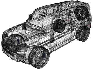 Land Rover Defender (2020) 3D Model preview