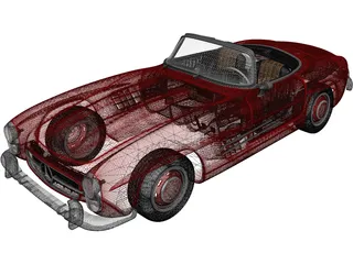 Mercedes-Benz 300SL (1957) 3D Model preview