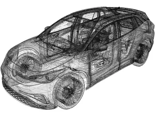 Volkswagen ID.4 X (2021) 3D Model preview