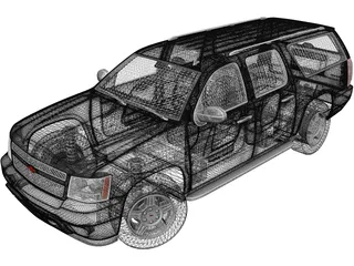 Chevrolet Suburban LT (2007) 3D Model preview