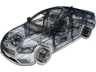 Skoda Octavia PRO (2021) 3D Model preview