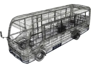 Toyota Coaster (2020) 3D Model preview