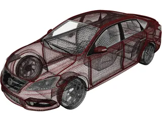 Nissan Sentra (2014) 3D Model preview