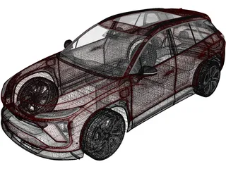 NIO ES6 (2019) 3D Model preview