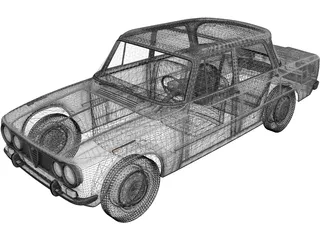 Alfa Romeo Giulia 105 (1962) 3D Model preview