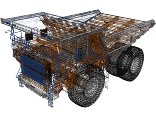 BELAZ 75180 (2014) 3D Model preview