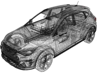 Seat Arona (2022) 3D Model preview