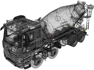Mercedes-Benz Arocs 3D Model preview