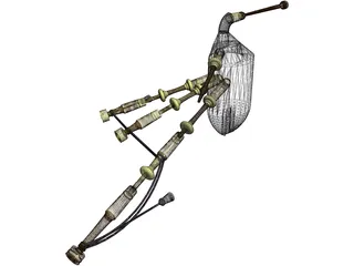 Bagpipes 3D Model preview