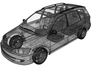 Toyota Picnic (1996) 3D Model preview