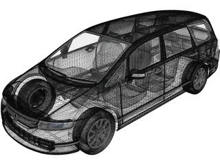 Honda Odyssey (2003) 3D Model preview