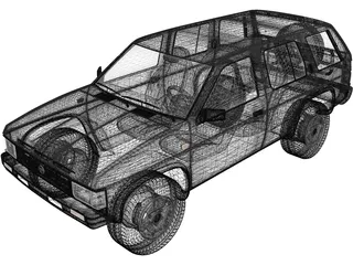 Nissan Terrano (1993) 3D Model preview